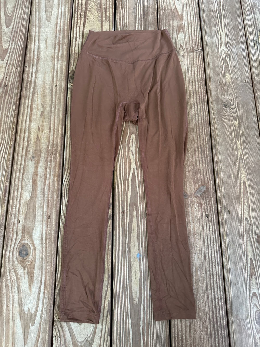 Sylvendel Hemp High Rise Leggings Brown Cocoa Stretch Yoga Pants S